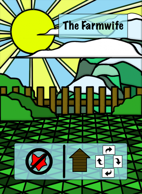 The Farmwife card w/Iconography